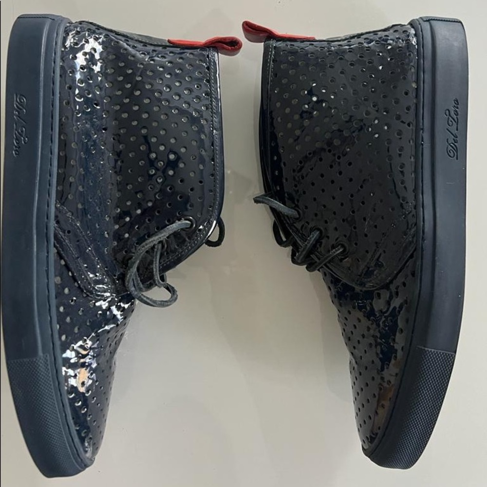 Del Toro patent navy high tops